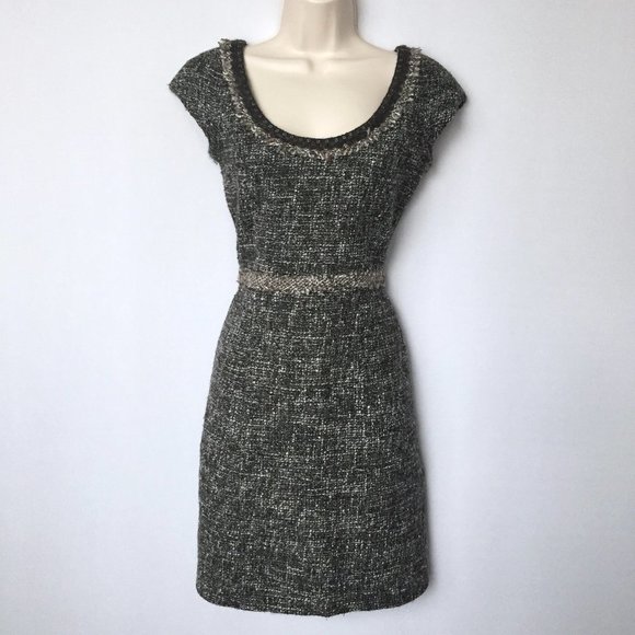 Rebecca Taylor Gray Tweed Dress - Picture 1 of 4